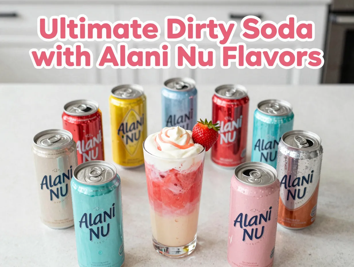 Alani nu cans circular layered dirty soda garnish vanilla cream