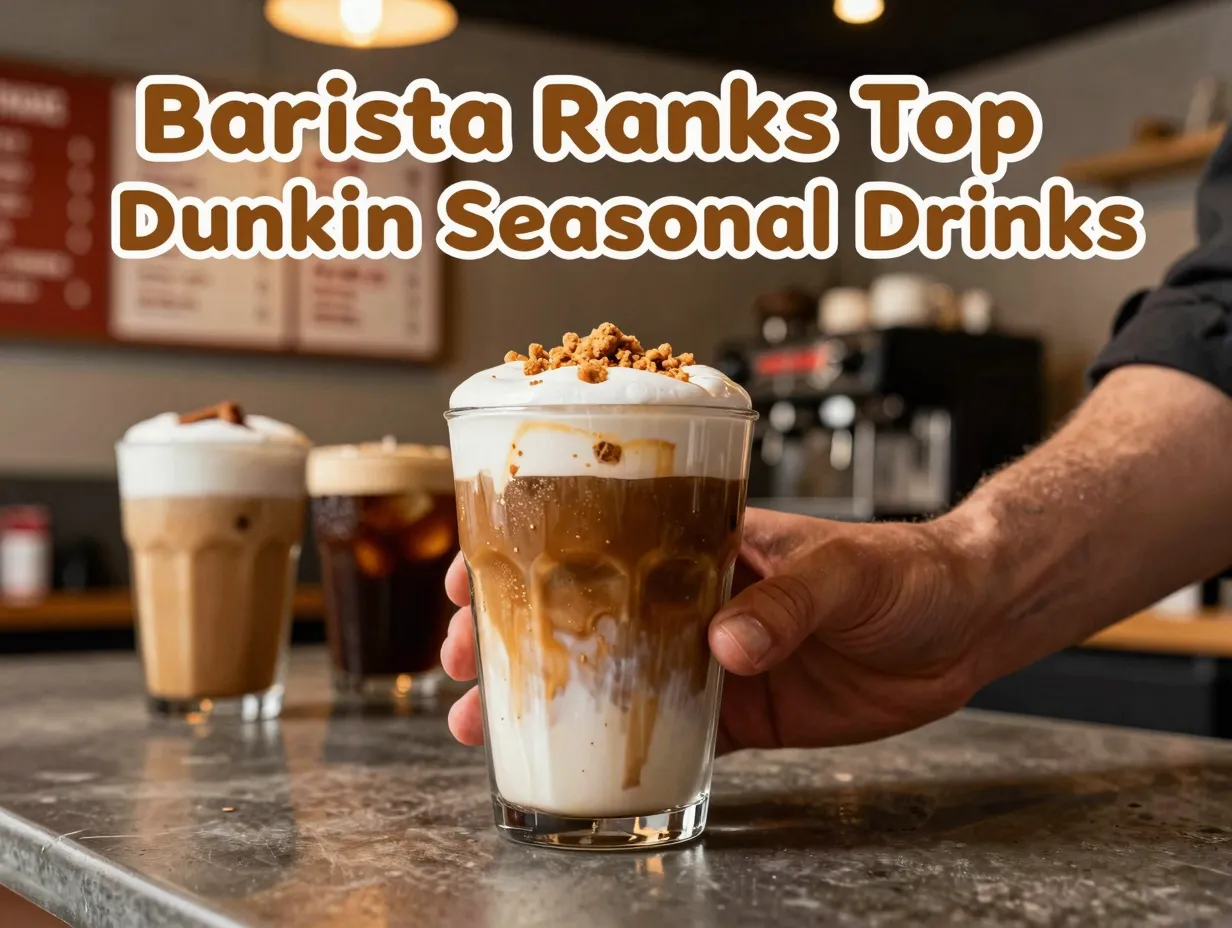 Dunkin barista presents top ranked cookie butter cold brew