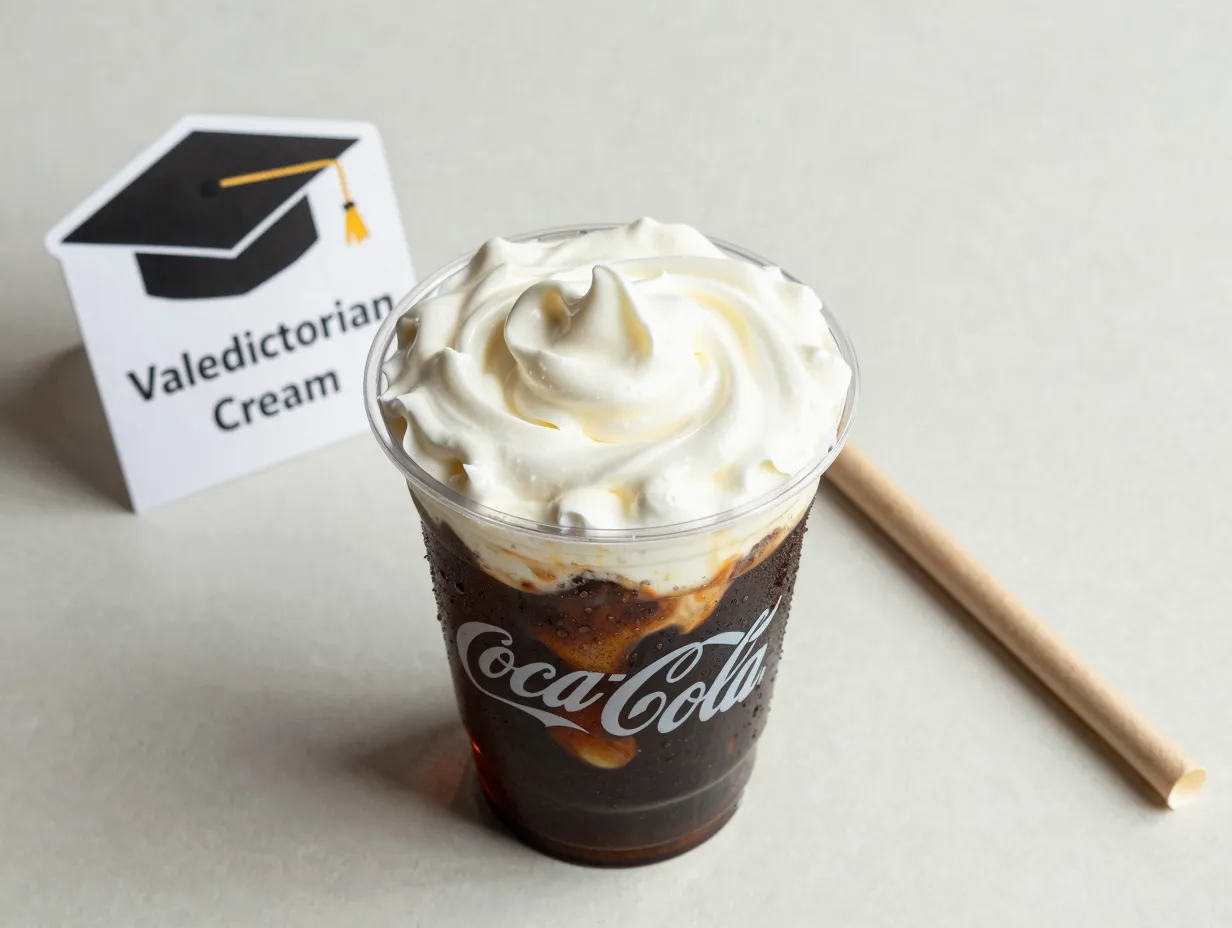 Coca cola vanilla cream valedictorian vanilla layered drink