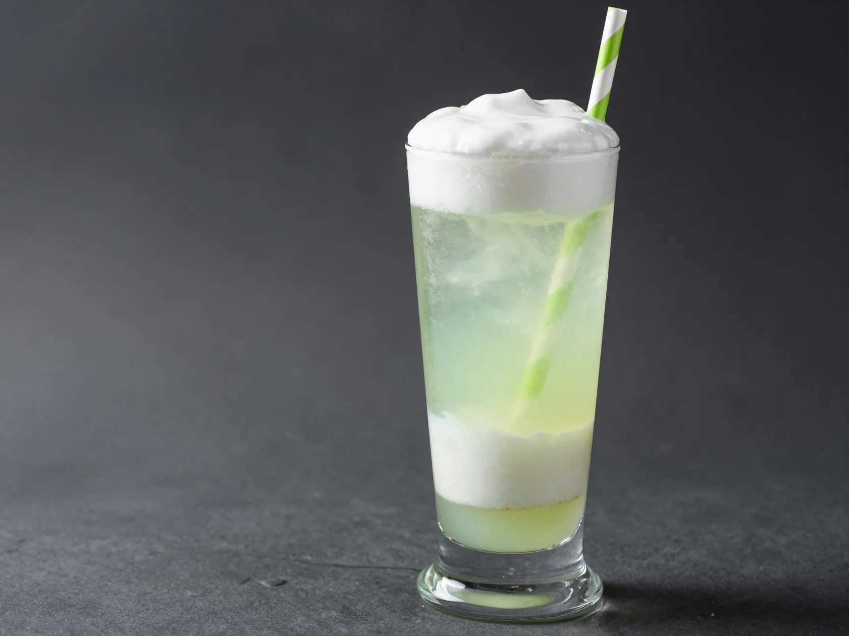 Upgraded coconut lime dramatic layered soda