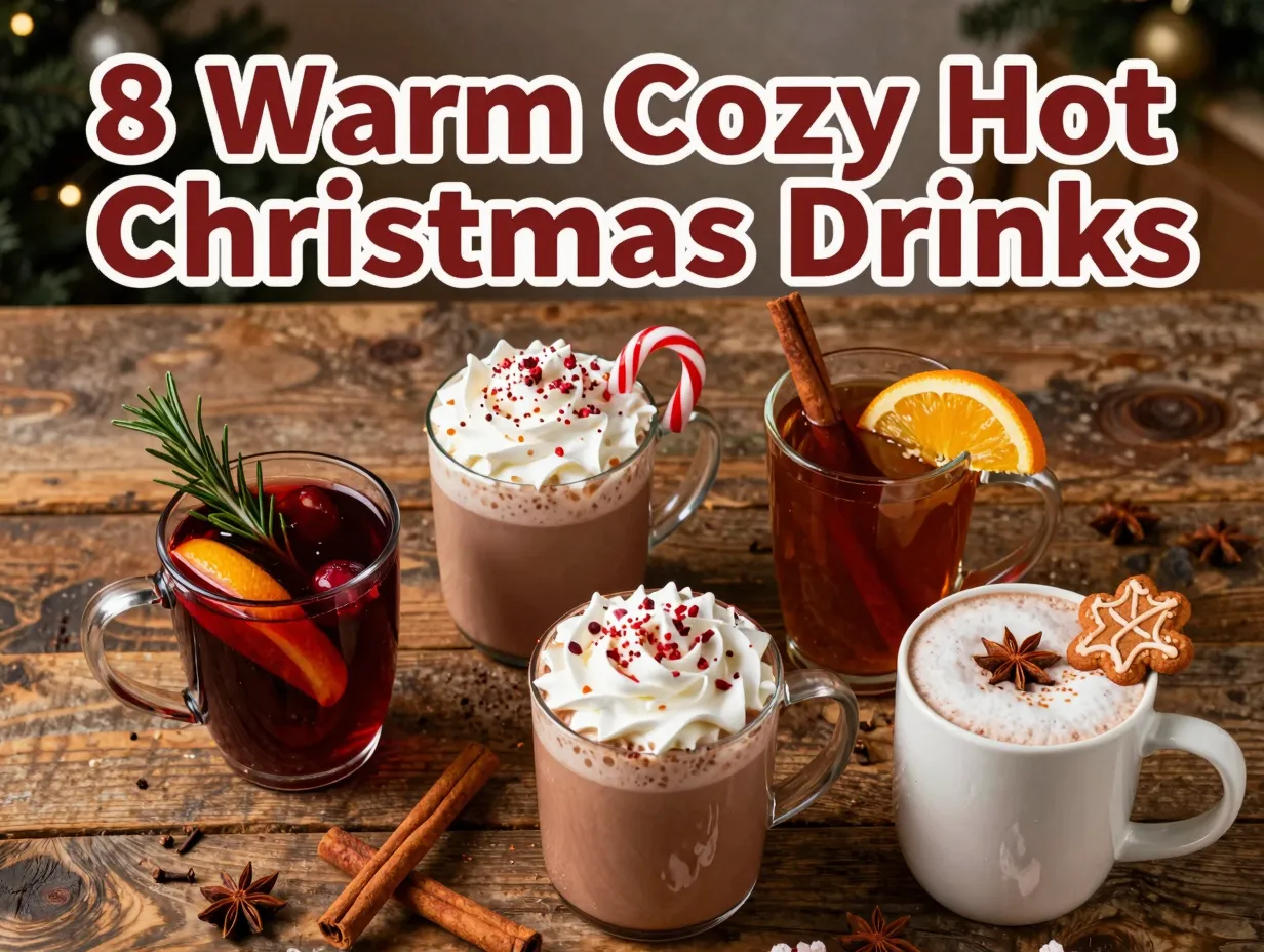Eight hot cozy nonalcoholic christmas drinks recipes station overhead