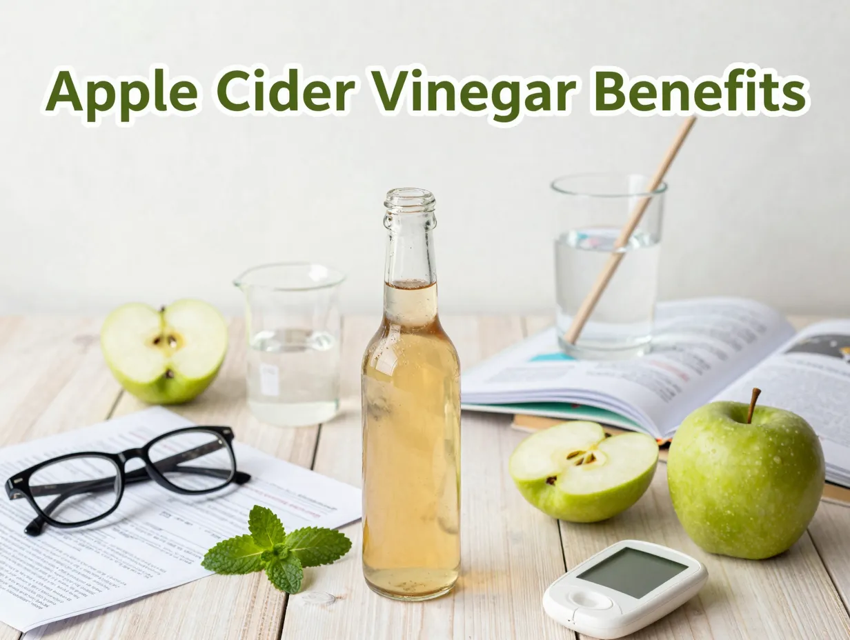 Cloudy acv bottle scientific chart fresh apple health montage