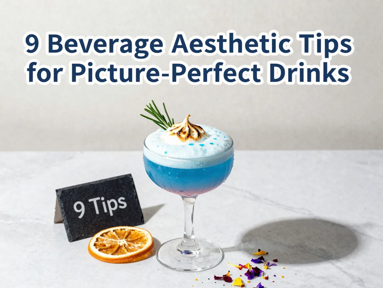 Colorful layered cocktail maximalist garnish vessel lighting flat lay