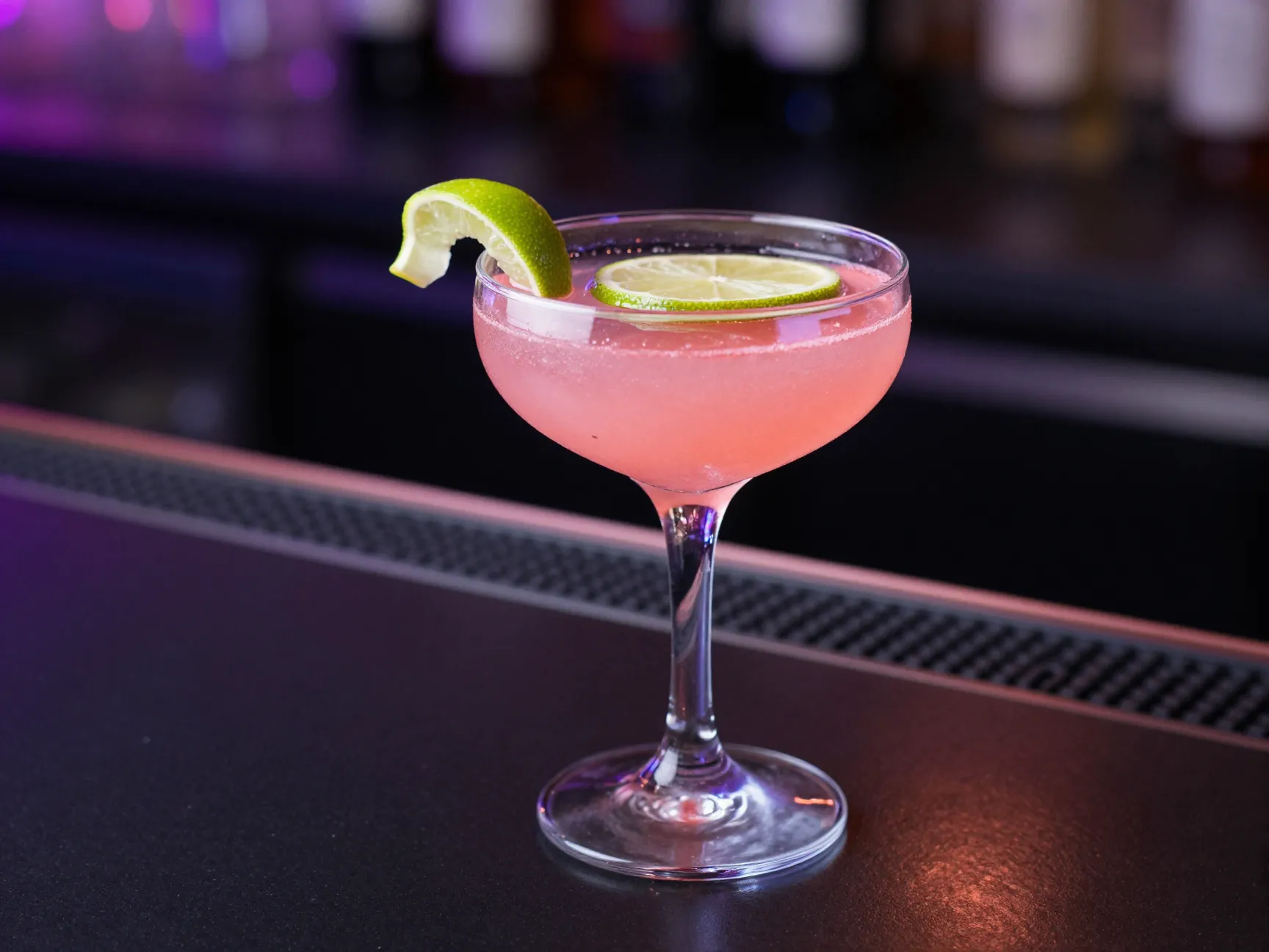 Low carb cosmopolitan cocktail pink drink