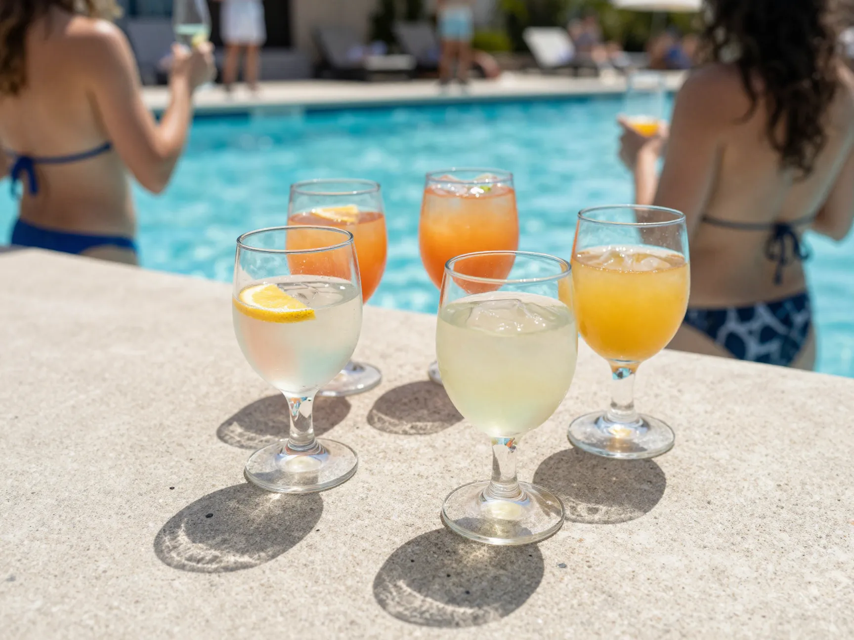Advanced mixology stemless tritan wine glass pool deck party