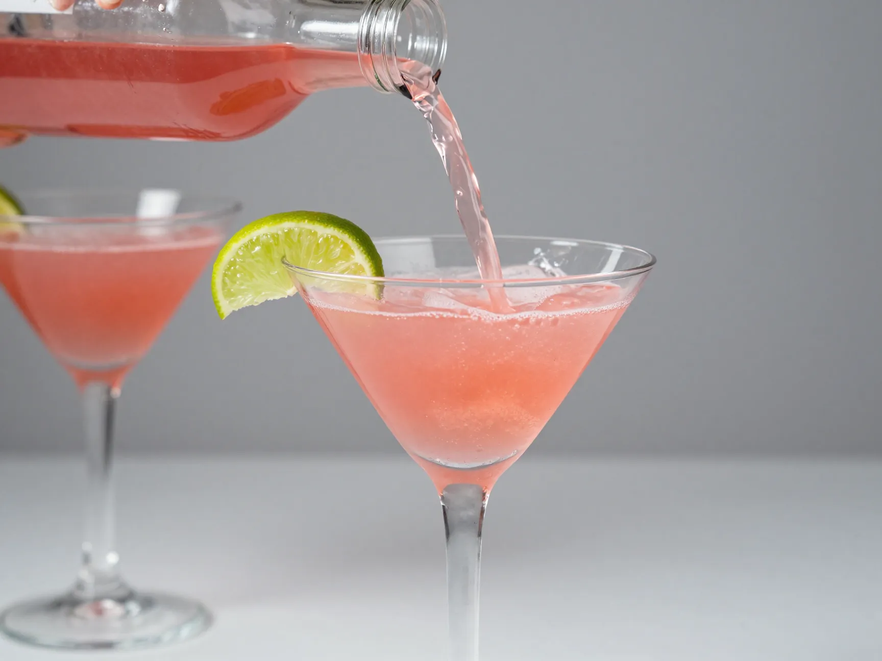 Cosmopolitan in chilled martini glass