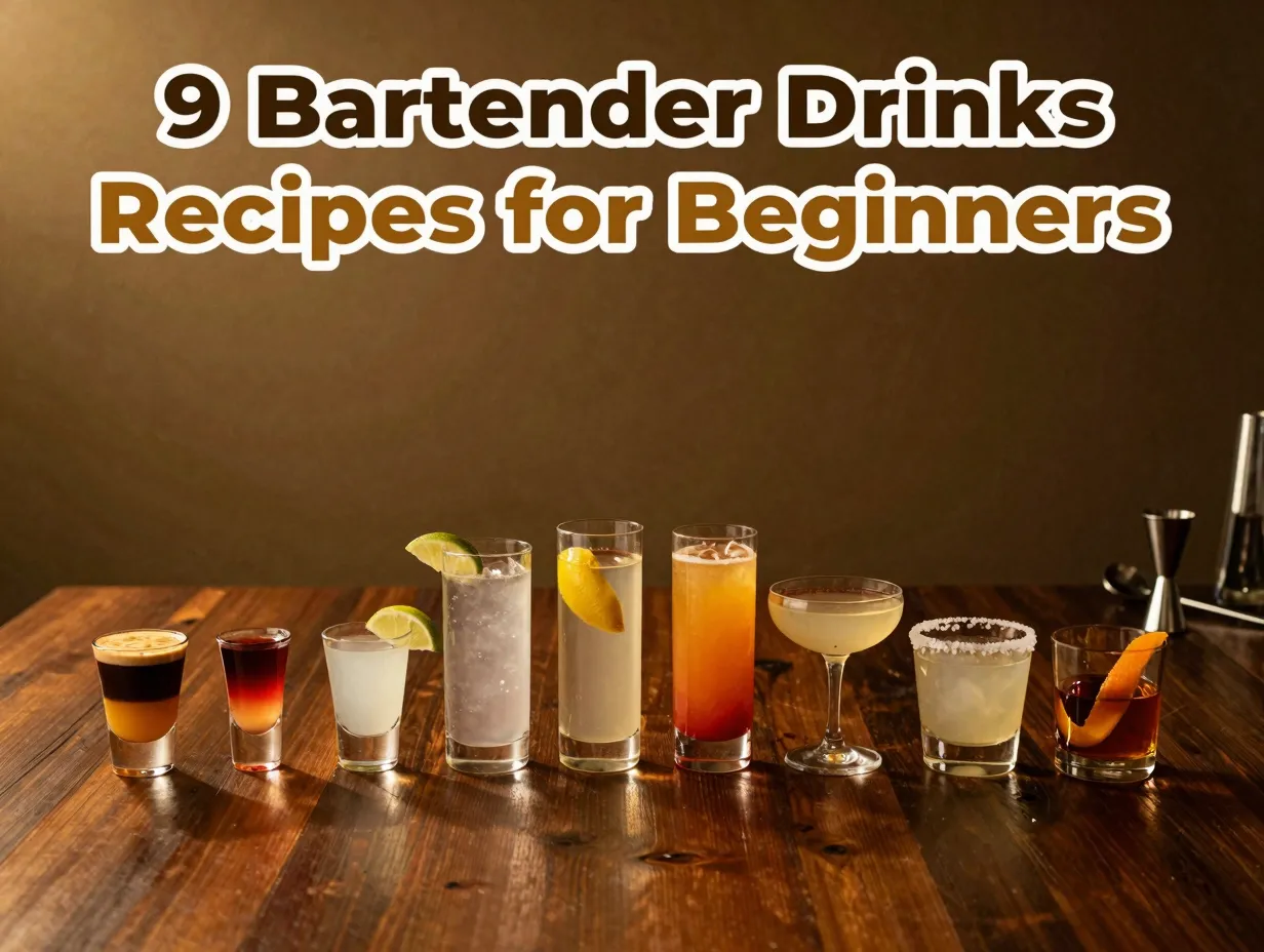 Nine beginner cocktails progression from shots to sippers