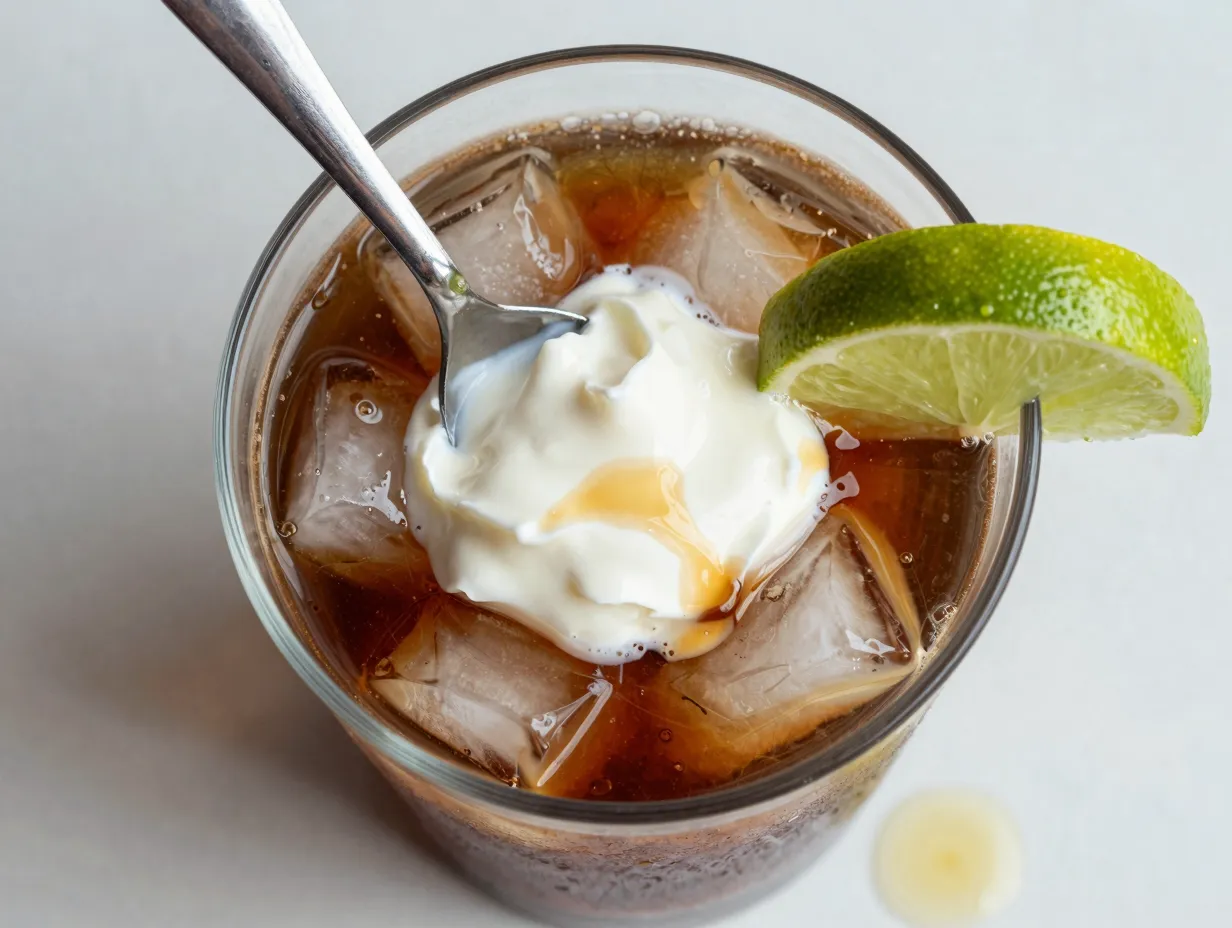 The dirty doc layered dr pepper vanilla cocktail