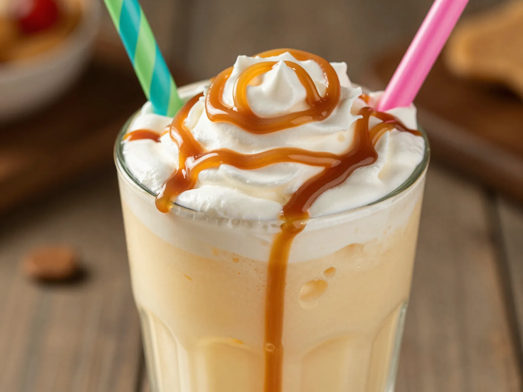 Gobble gobble caramel cream soda dessert drink