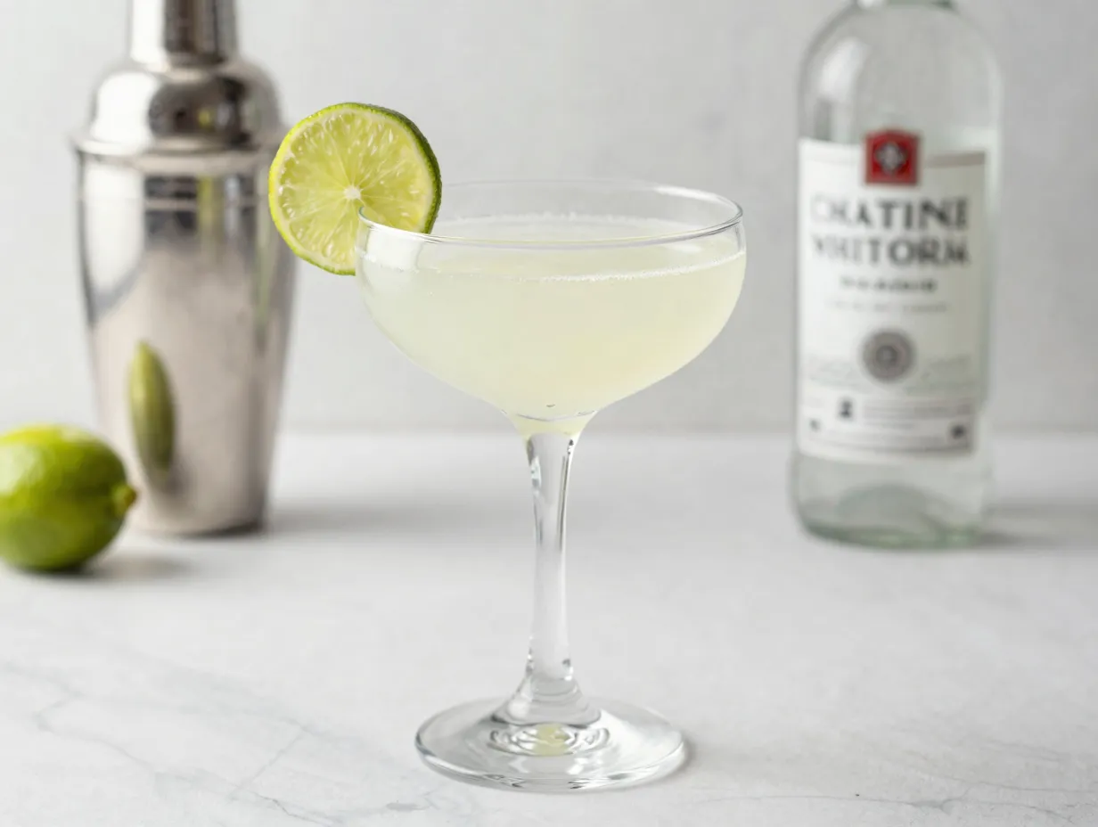 Classic daiquiri made with white rum and lime