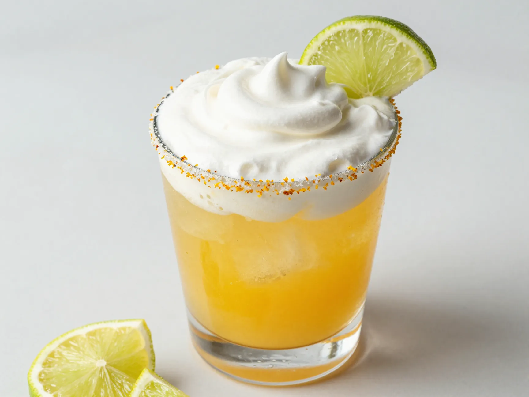 Citrus cooler sprite orange lemon lime syrup sweet cream garnished glass