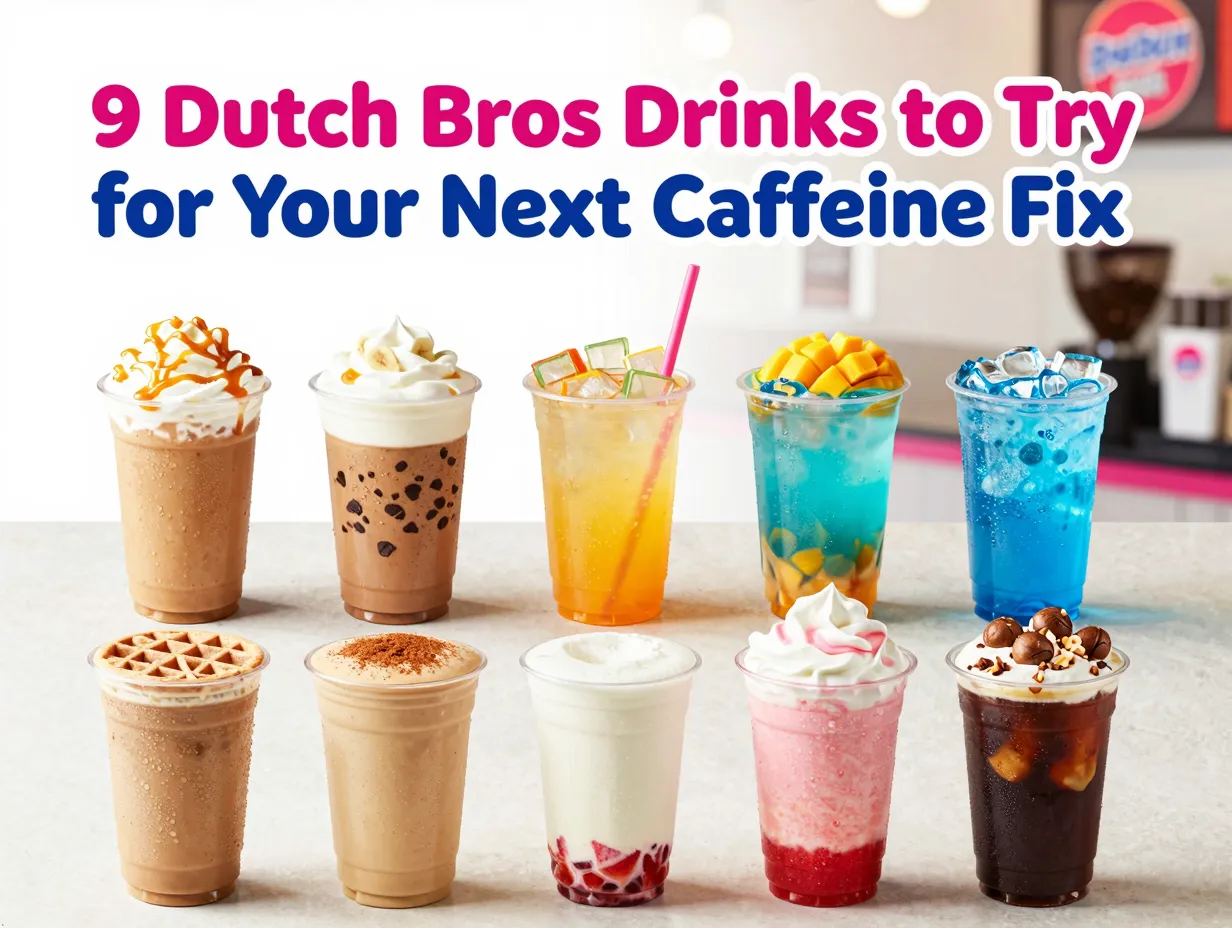 Dutch bros drinks grid with secret menu items