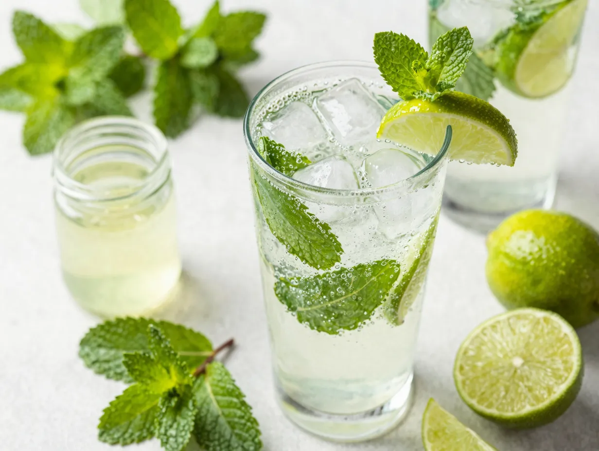 Mojito fresh mint lime rum soda water