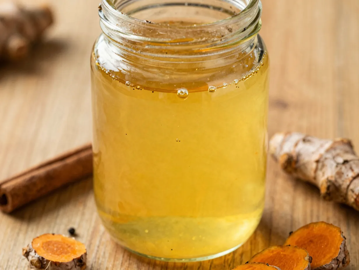 Turmeric anti inflammatory acv tonic golden drink