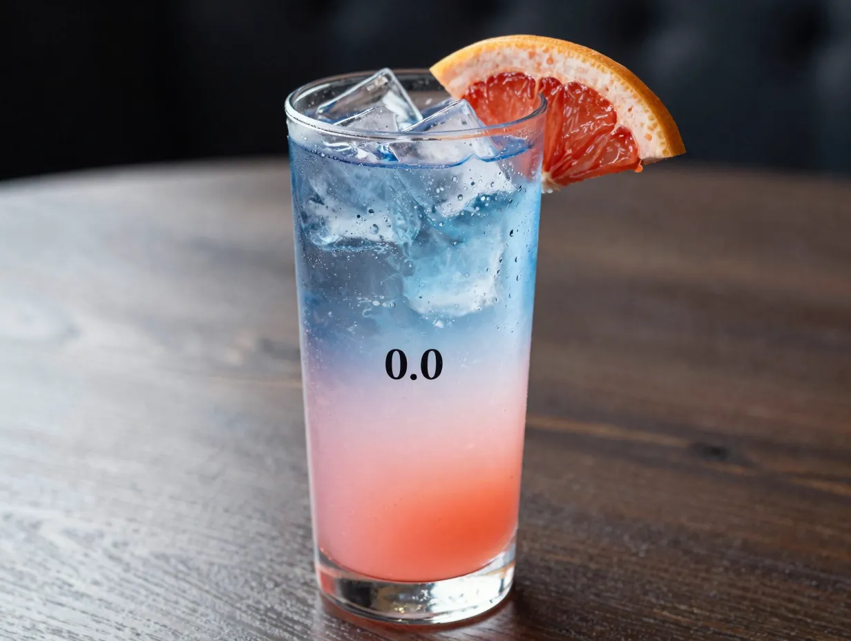 Empress 00 tonic highball glass botanical indigo drink