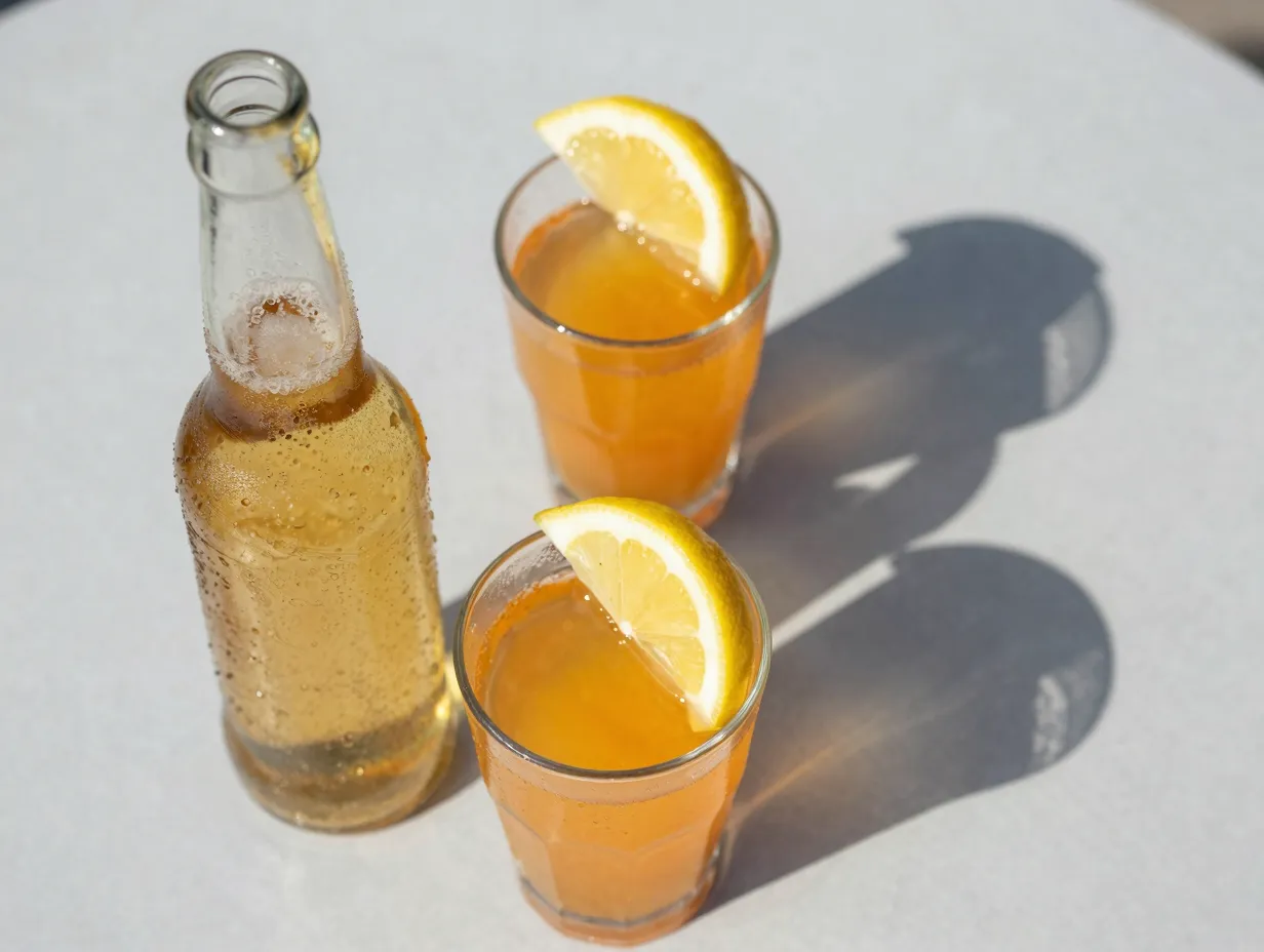 Atmosphere spagett pilsner lemon wedge layers
