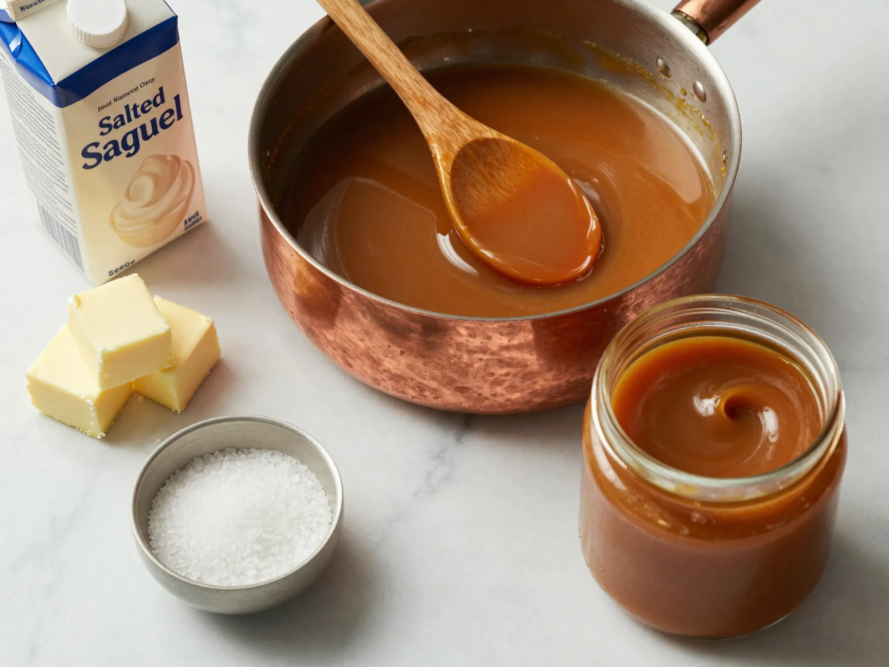 Make your own salted caramel sauce image